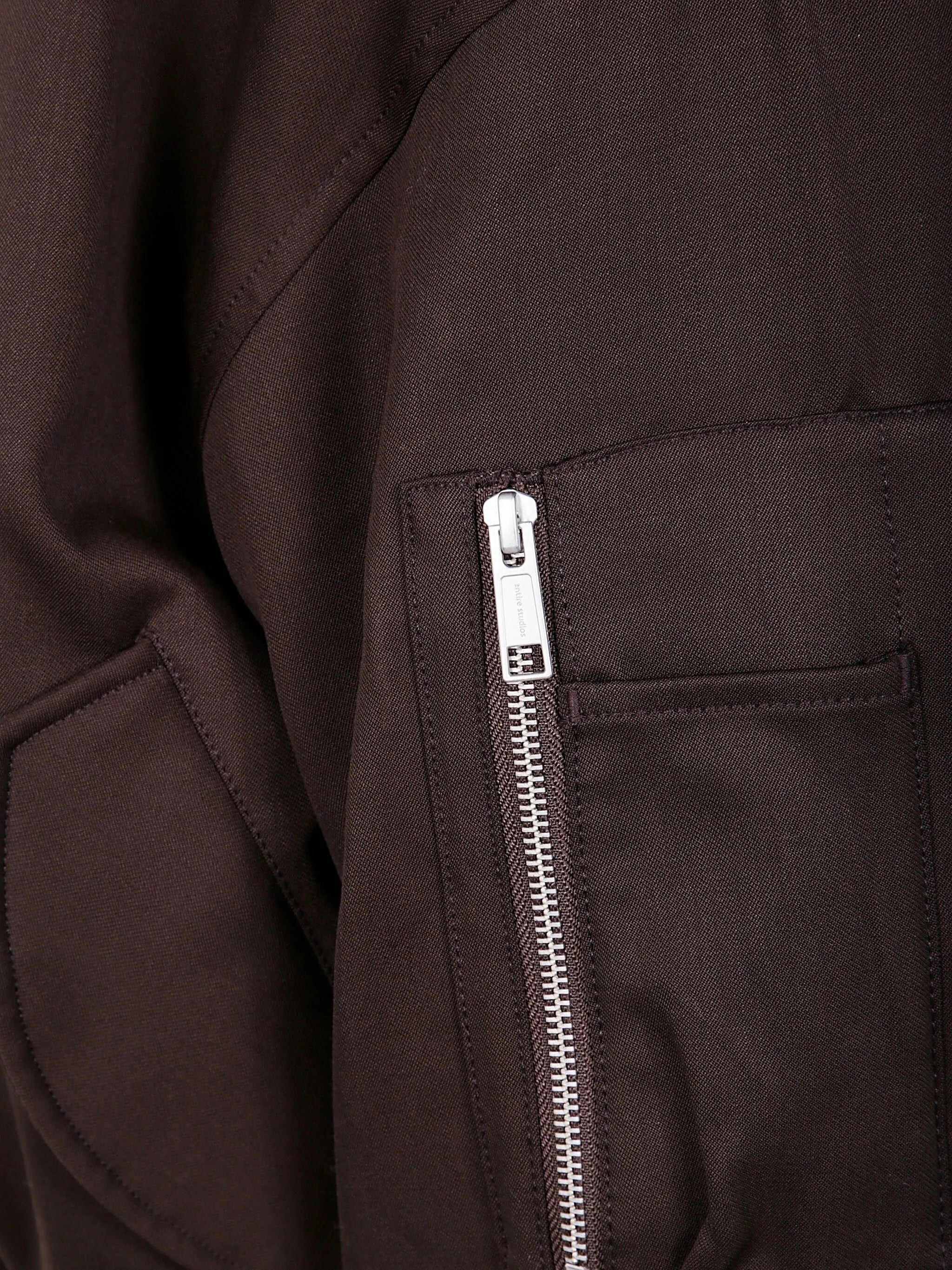 zip-fastening bomber jacket - 3