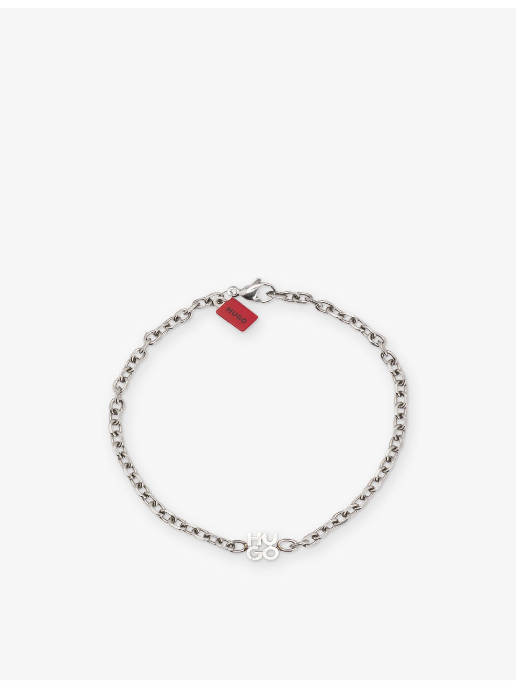Stacked Logo-Plaque Stainless-Steel Bracelet - 3