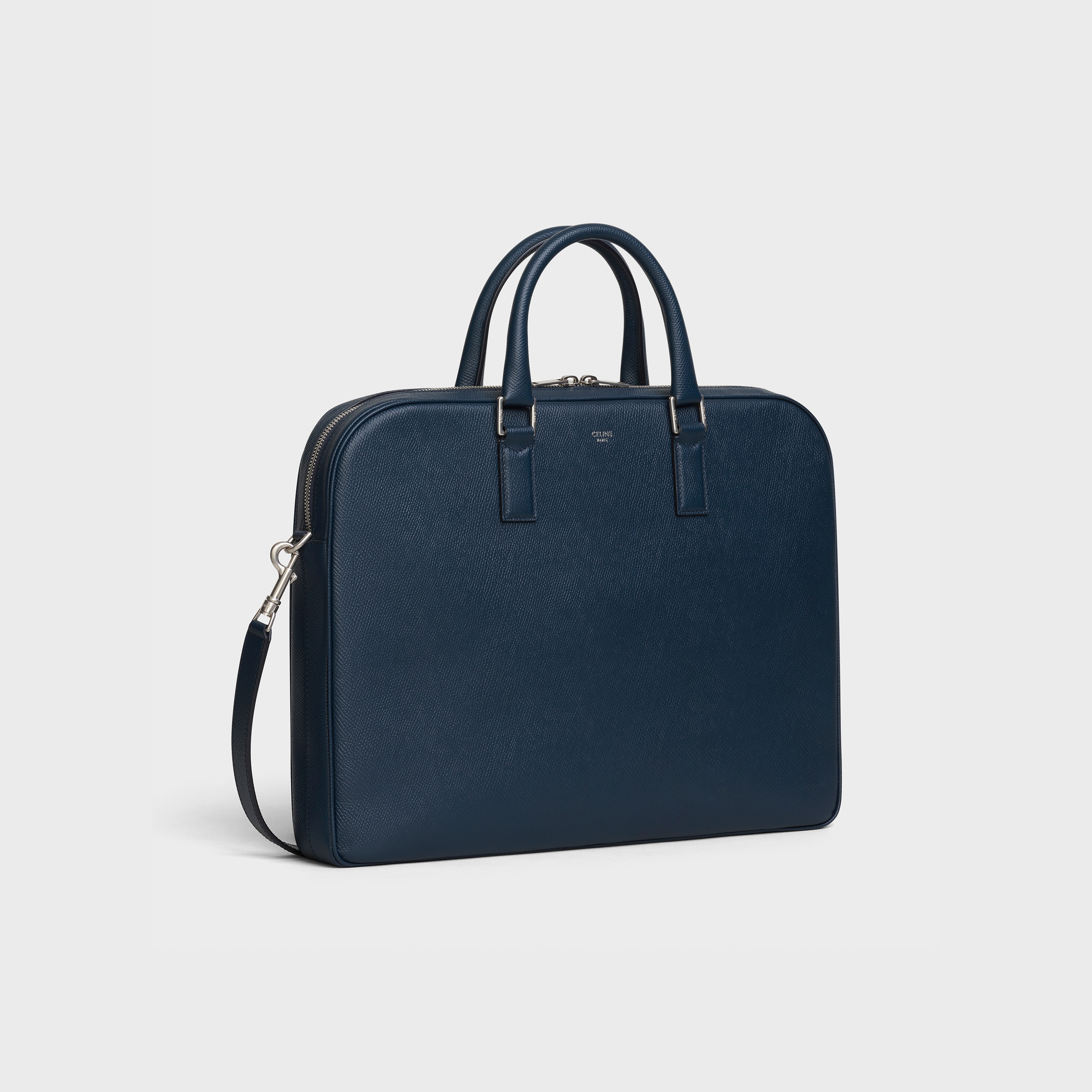 Medium Briefcase in Grained Calfskin - 2