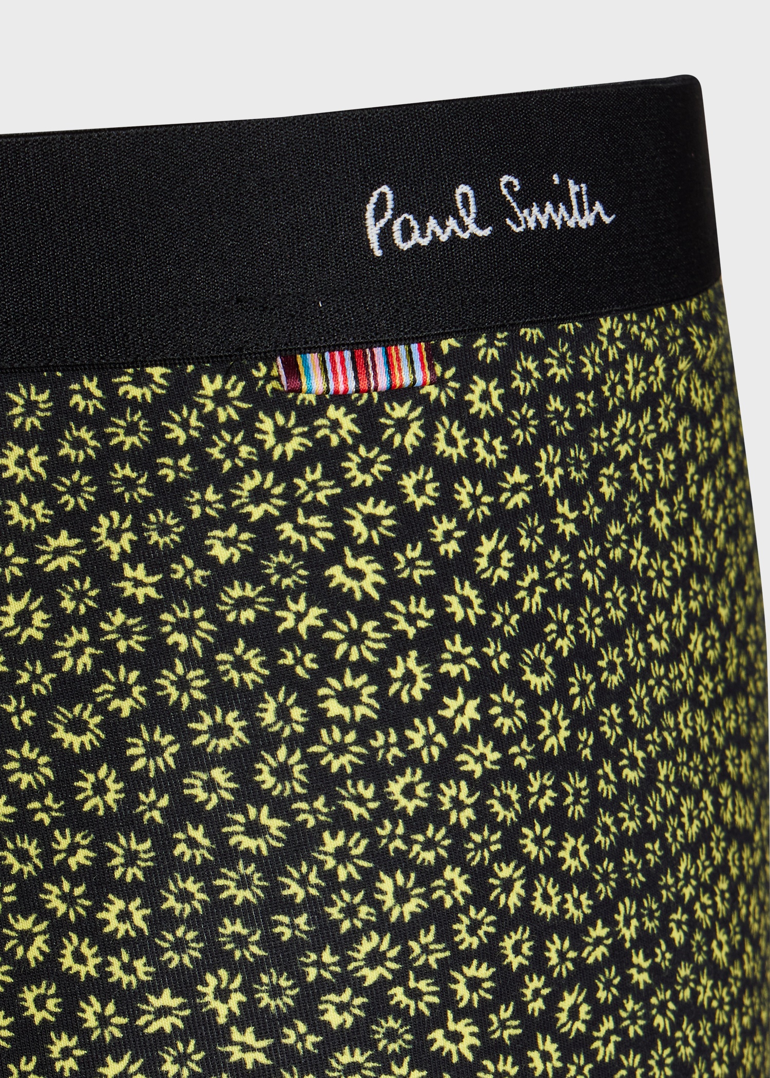 Black And Yellow 'Daisies' Boxer Briefs - 3