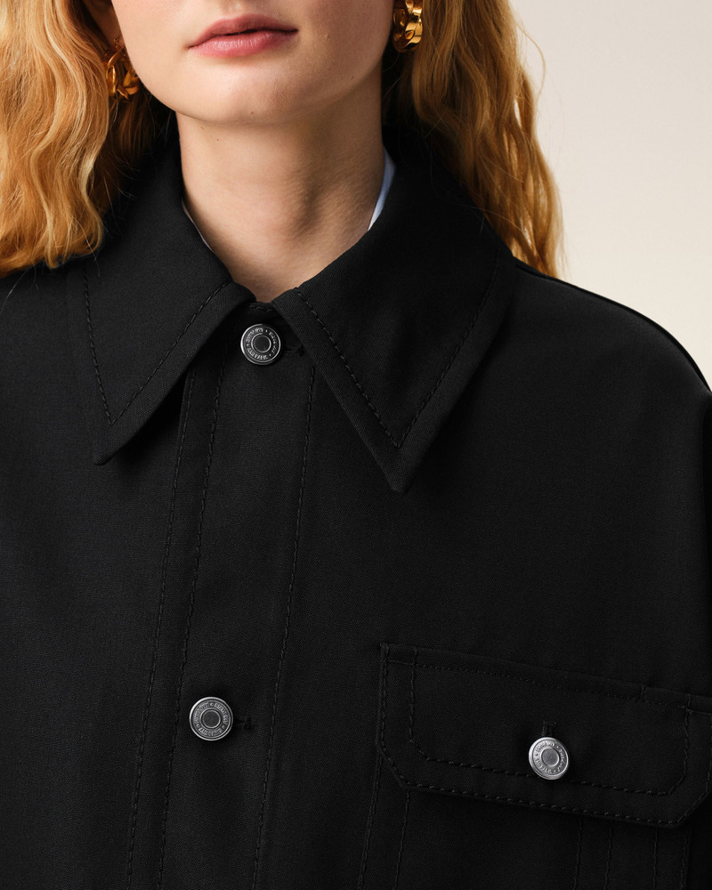 BLACK NEW WOOL WORKER JACKET 4