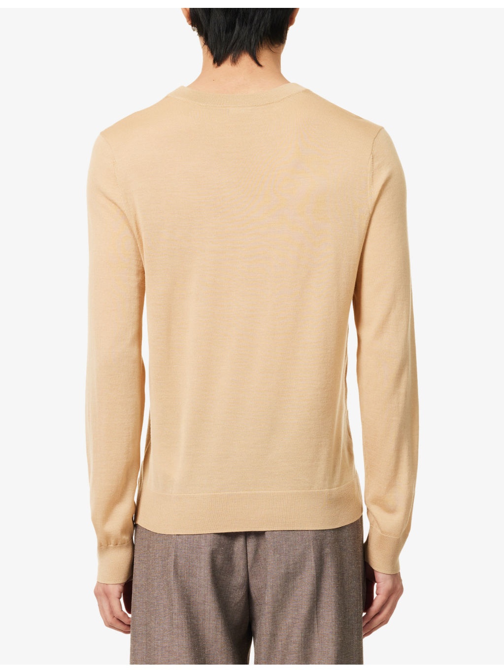 Crewneck Fine-Knit Wool Jumper - 4