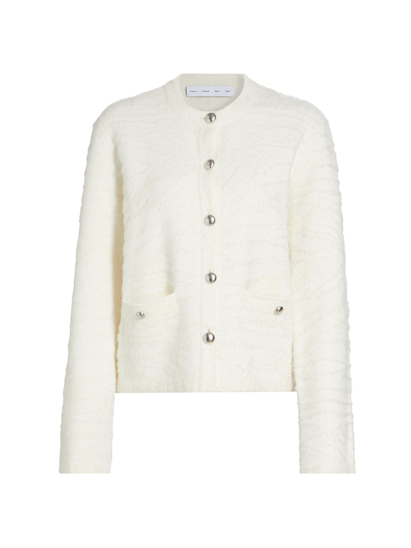 Women's Josephine Textured-Knit Jacket - Eggshell 1