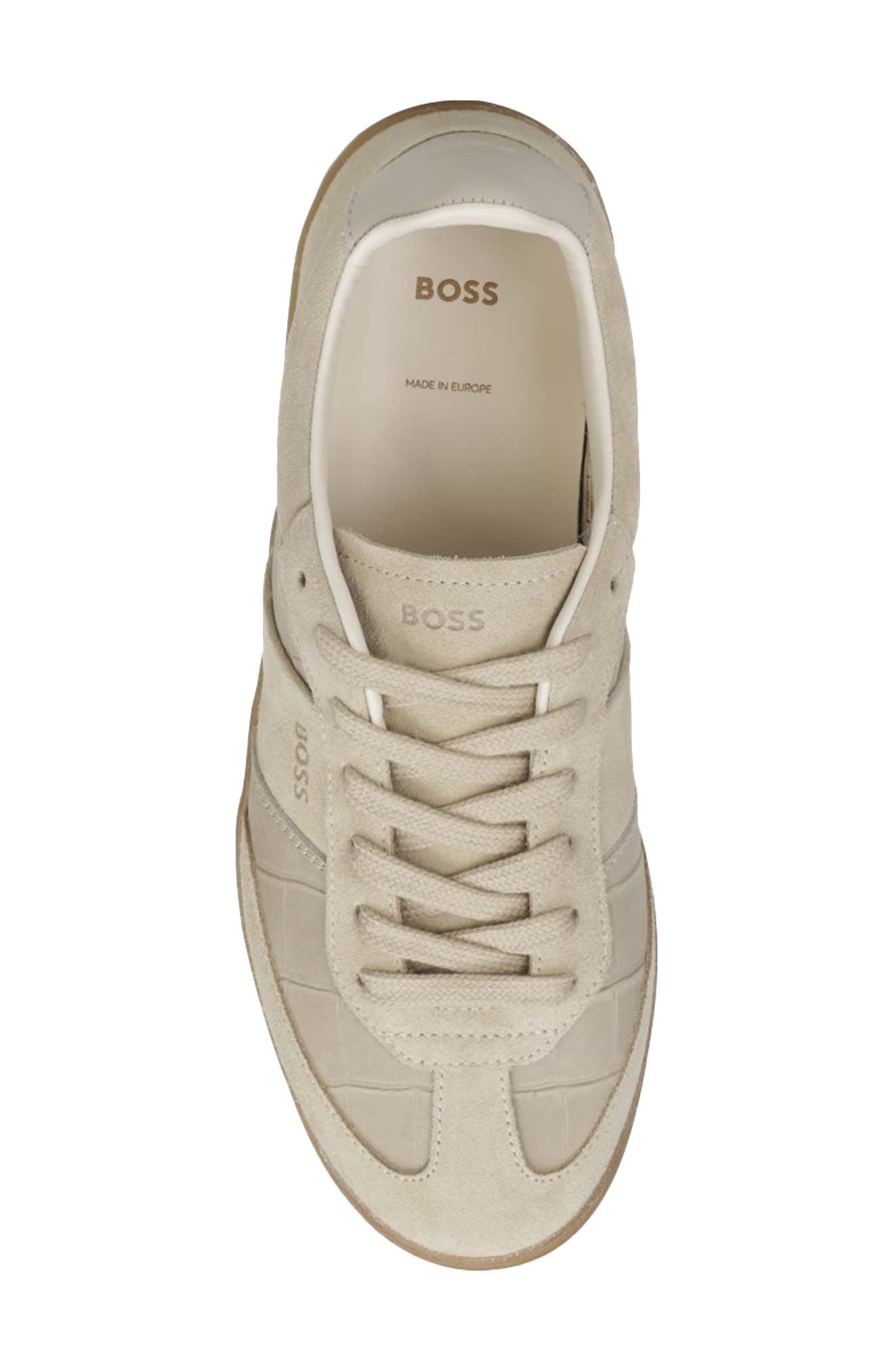 BOSS Brenta Low Top Sneaker in Light Beige at Nordstrom - 2