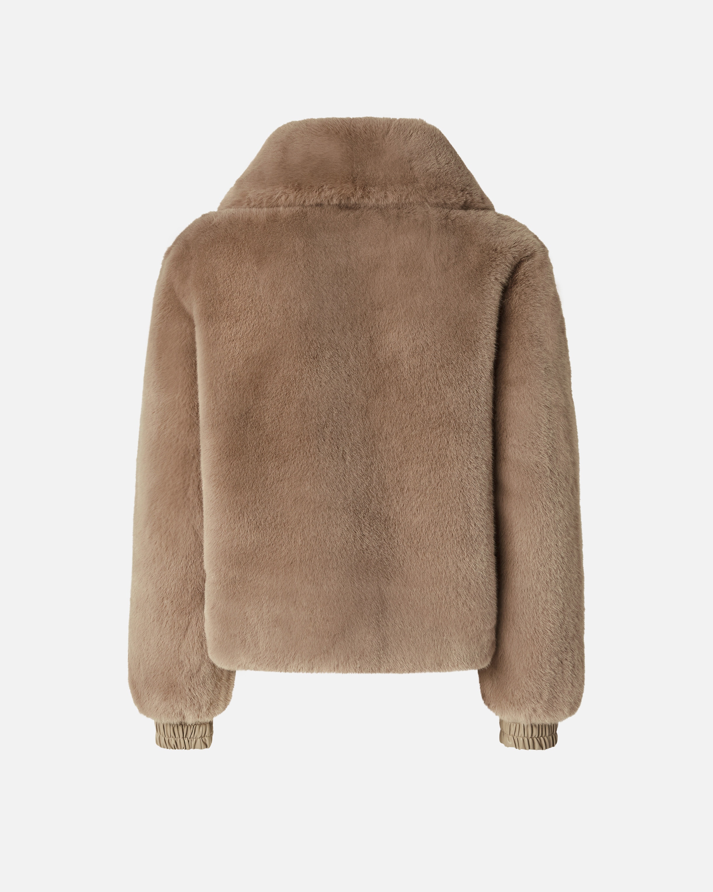 FAUX FUR BOMBER JACKET - 2