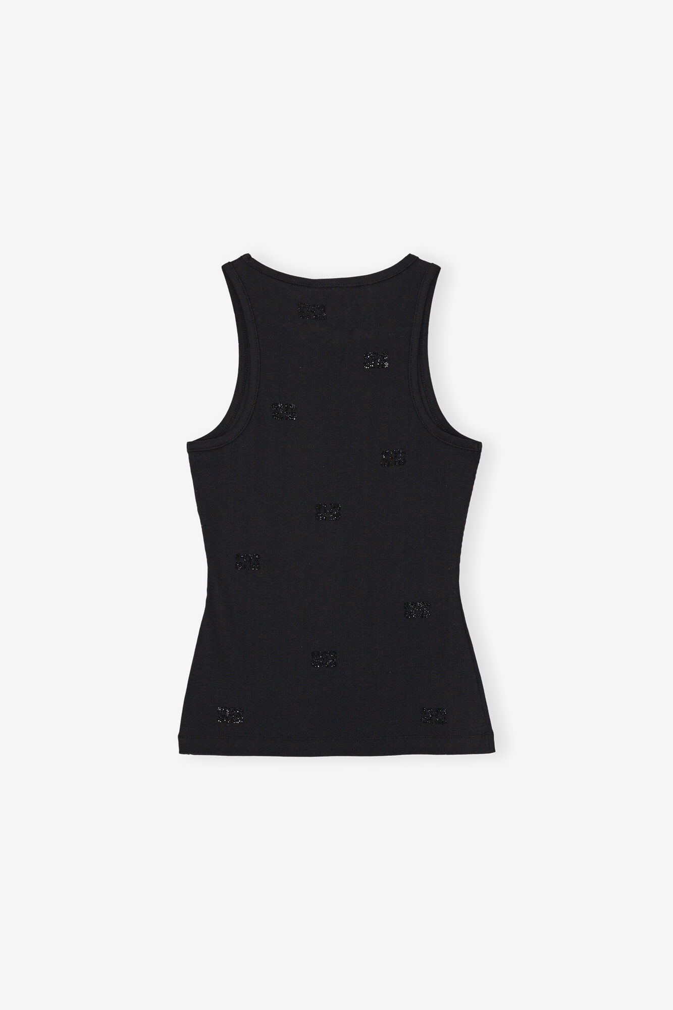 BLACK RHINESTONE BUTTERFLY TANK TOP - 6