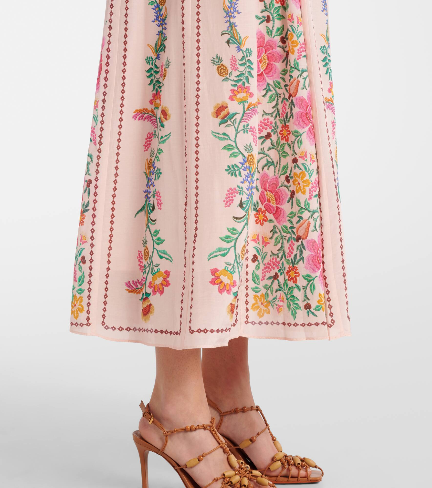 Floral cotton-blend maxi dress - 5
