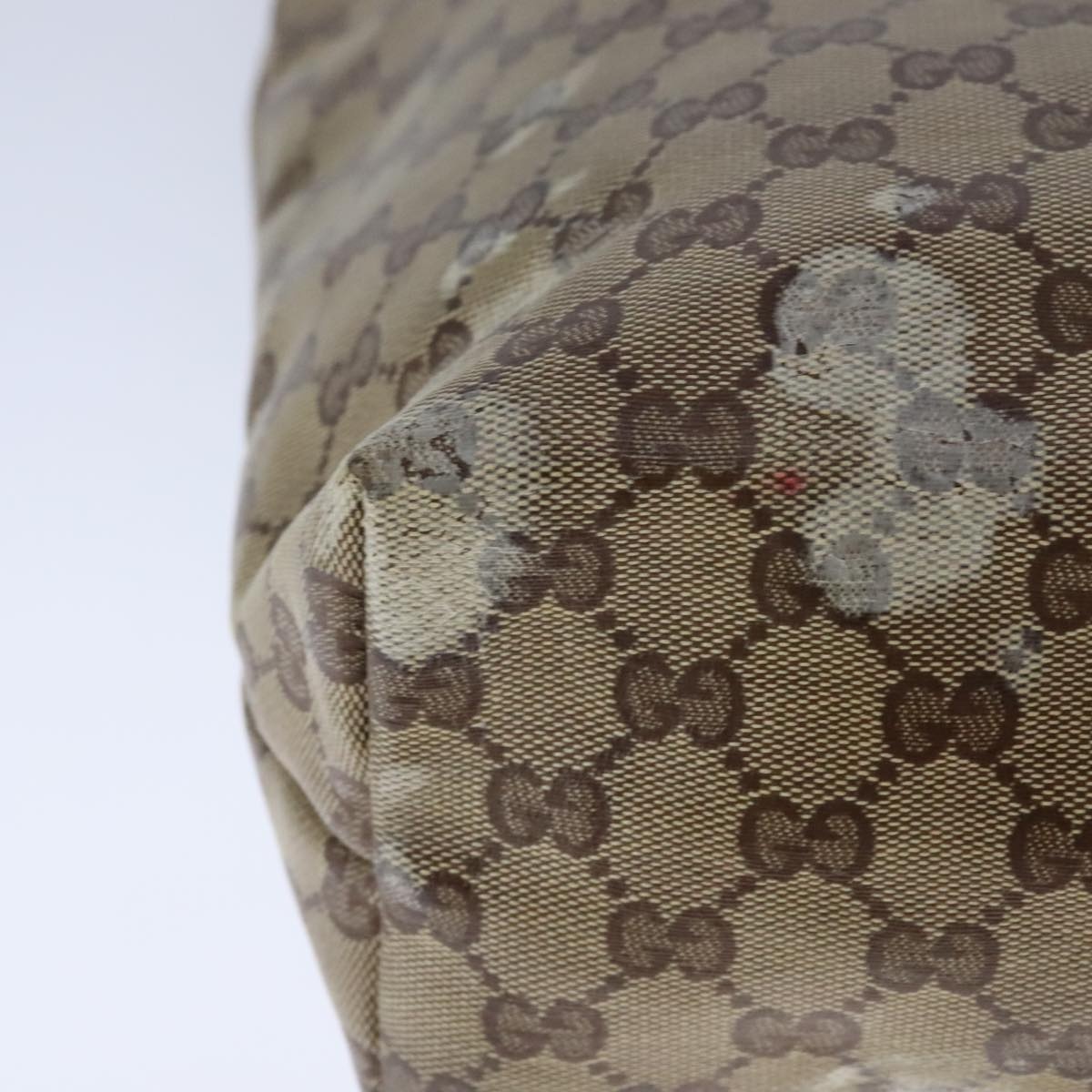 GUCCI GG Crystal Tote Bag Coated Canvas Beige Gold - 9