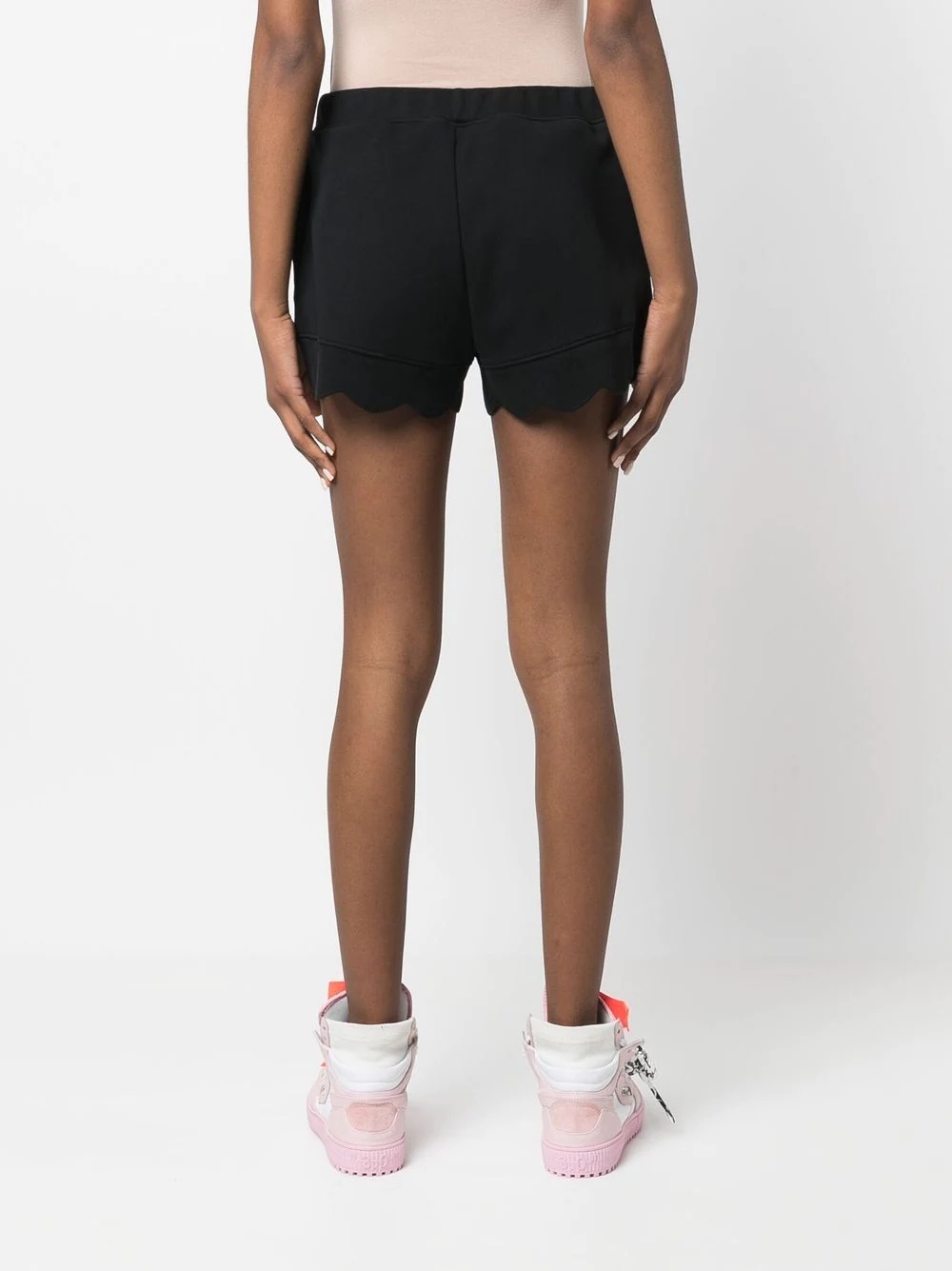 logo-print track shorts - 4