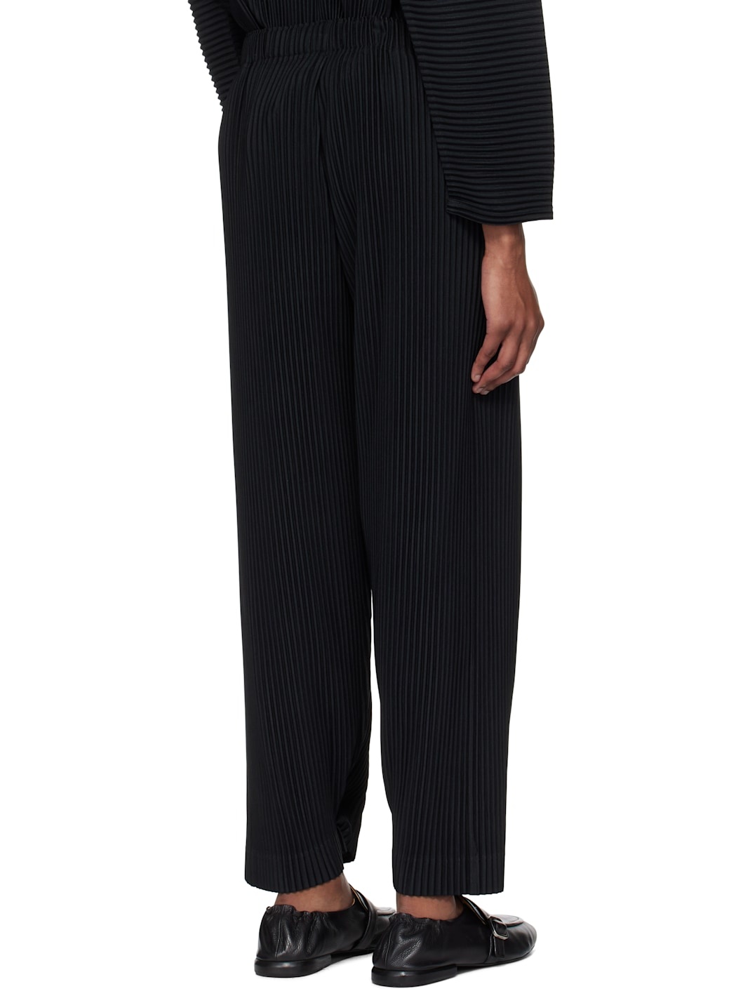 Black Pleats Bottoms 1 Trousers - 3