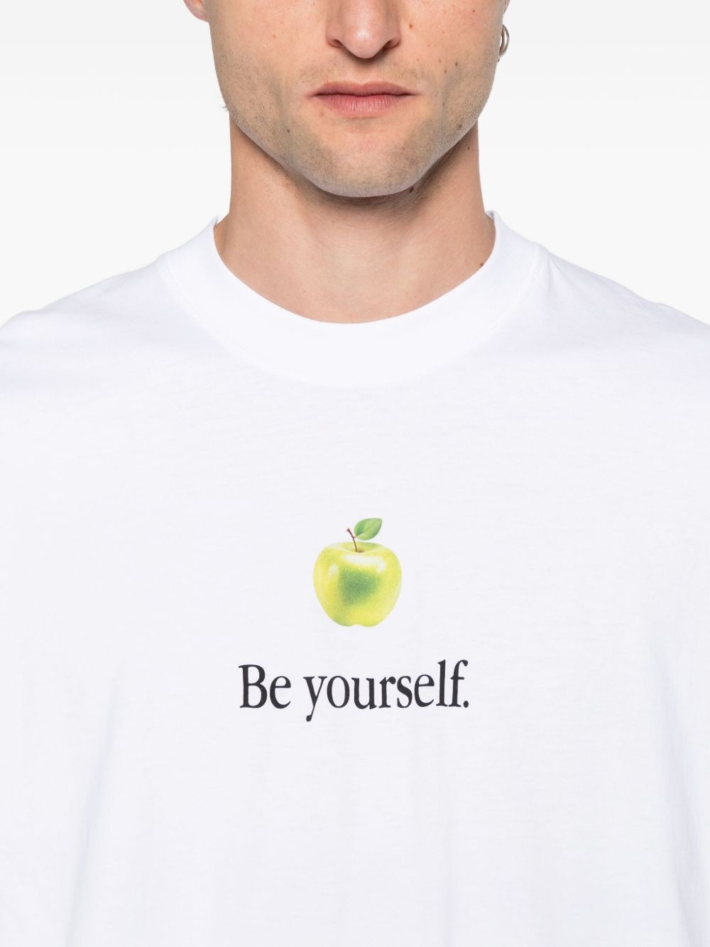 Apple-print T-shirt - 5
