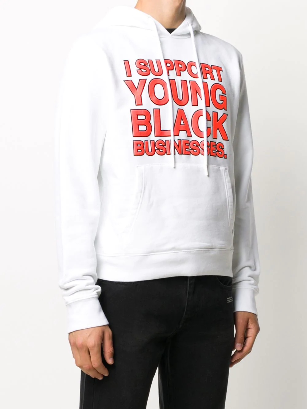 "I Support Young Black Businesses" hoodie - 3