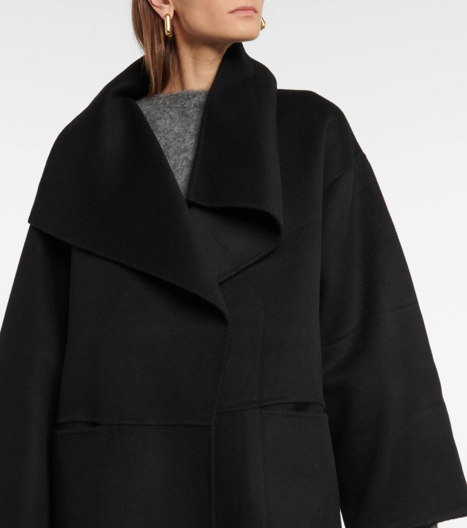 Signature wool and cashmere coat - 5