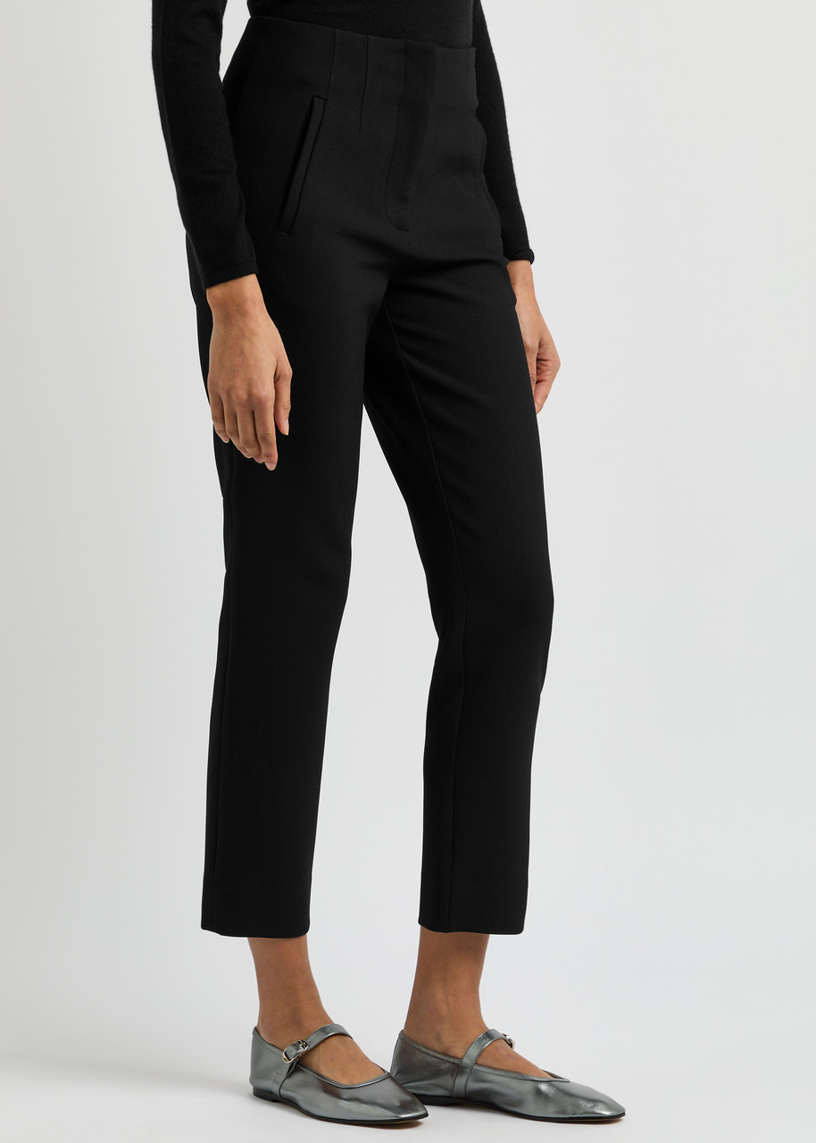Veronica Beard Stila Cropped Slim-leg Jersey Trousers - 2