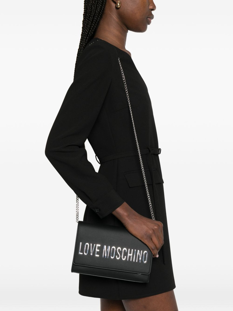 Moschino logo-lettering shoulder bag outlook