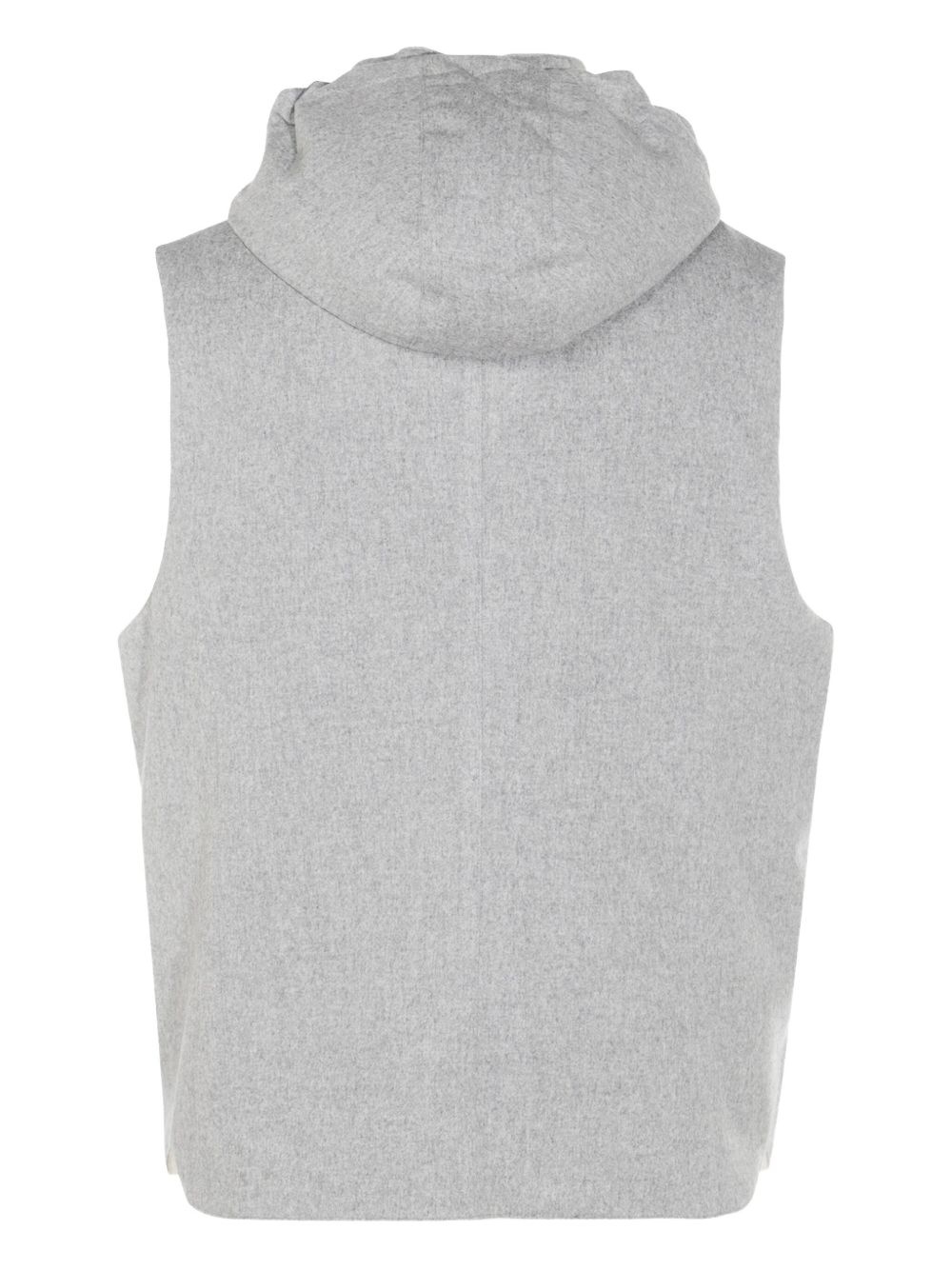hooded buttoned gilet - 2