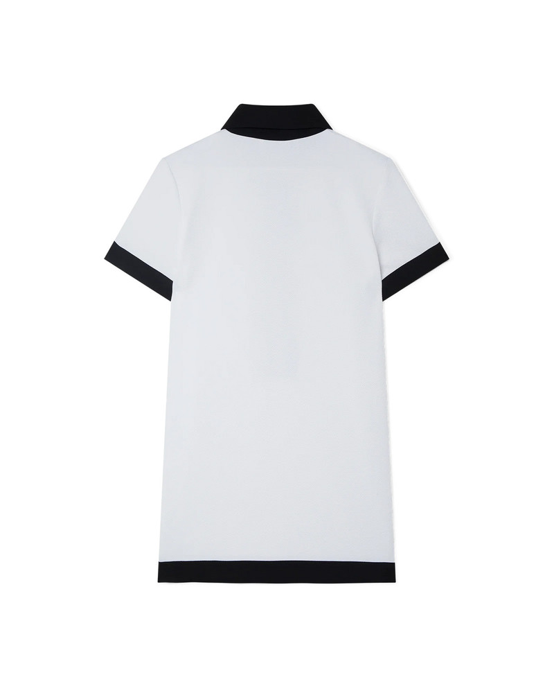 CASABLANCA Black & White Wave Polo Dress outlook