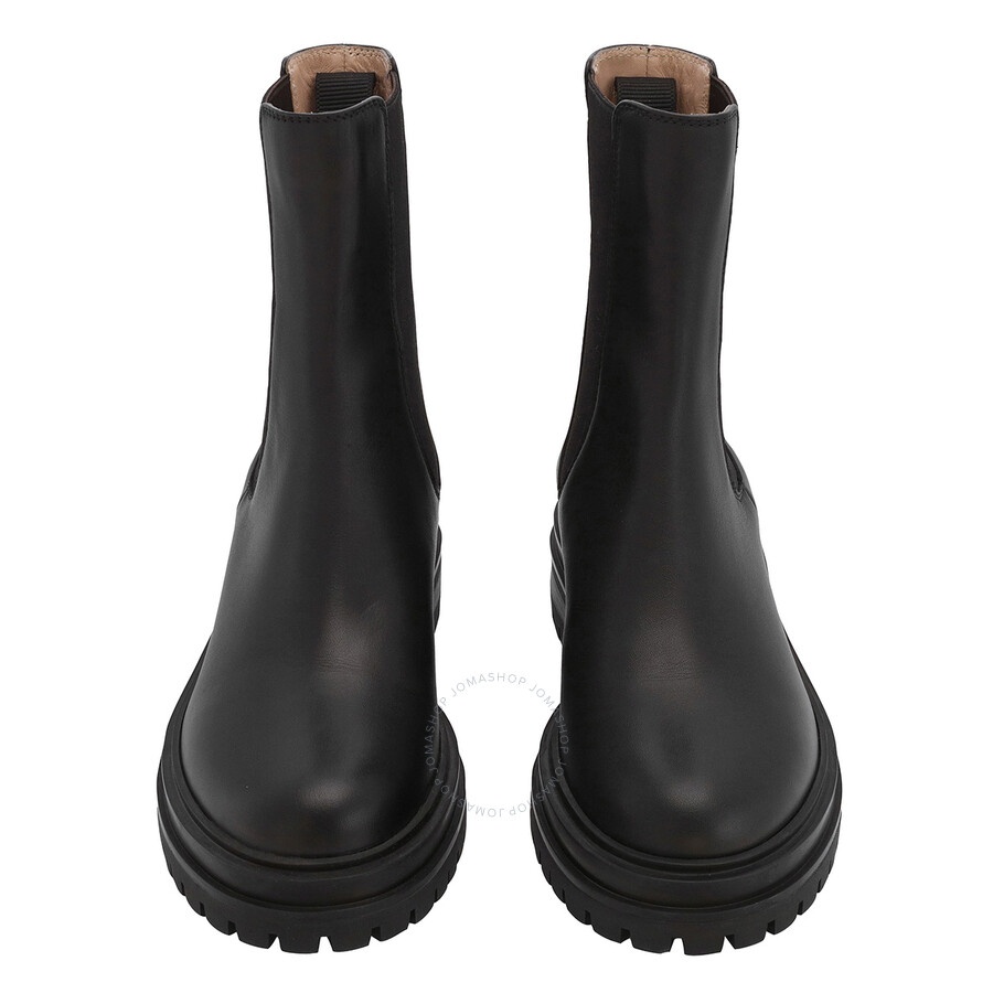 Gianvito Rossi Ladies Black Chester Leather Ankle Boots - 3