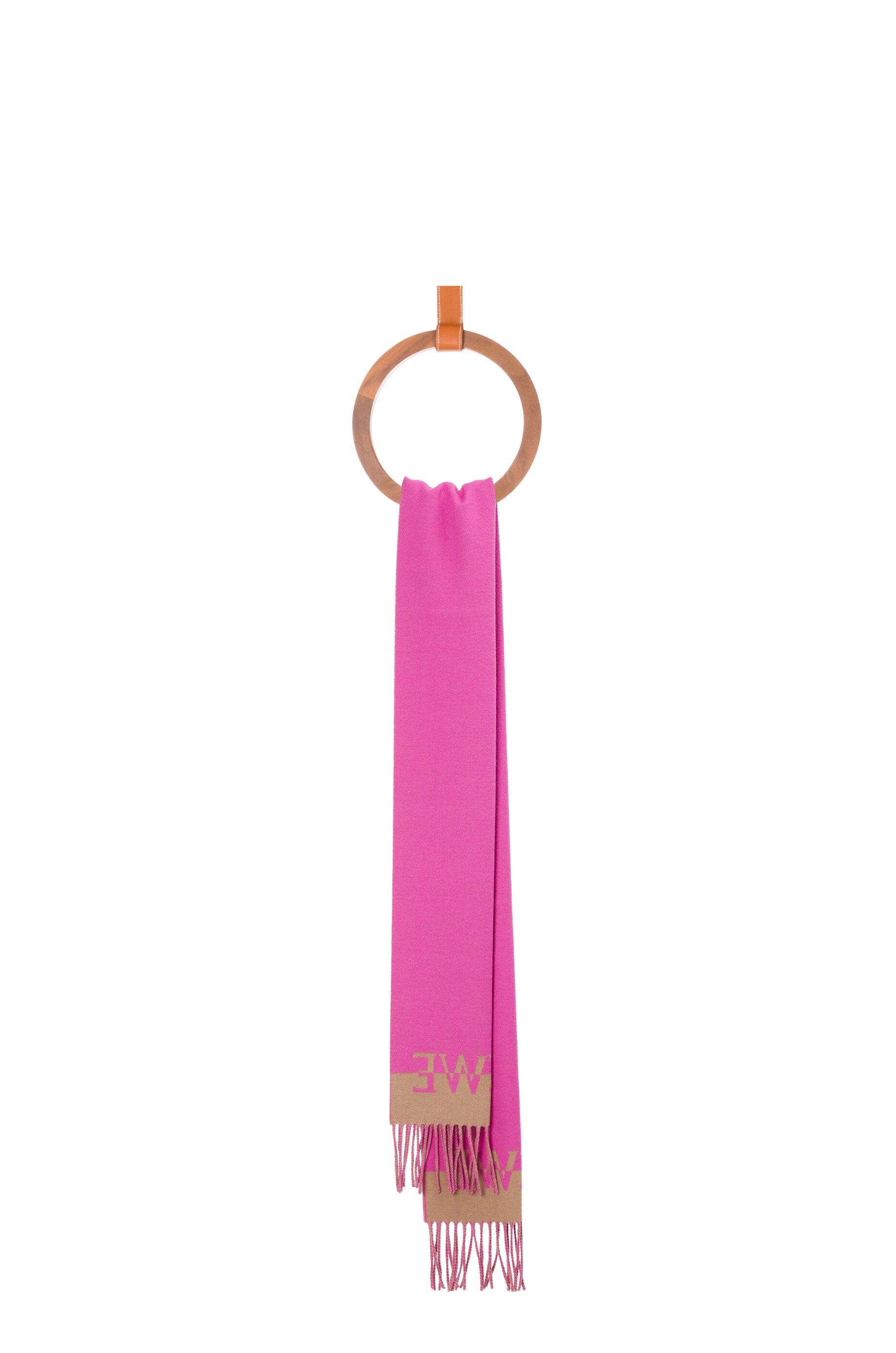 Bicolour LOEWE scarf in wool and cashmere - 2