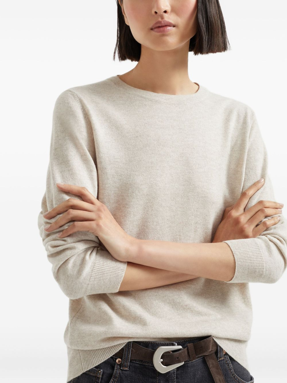 cashmere fitted jumper - 5