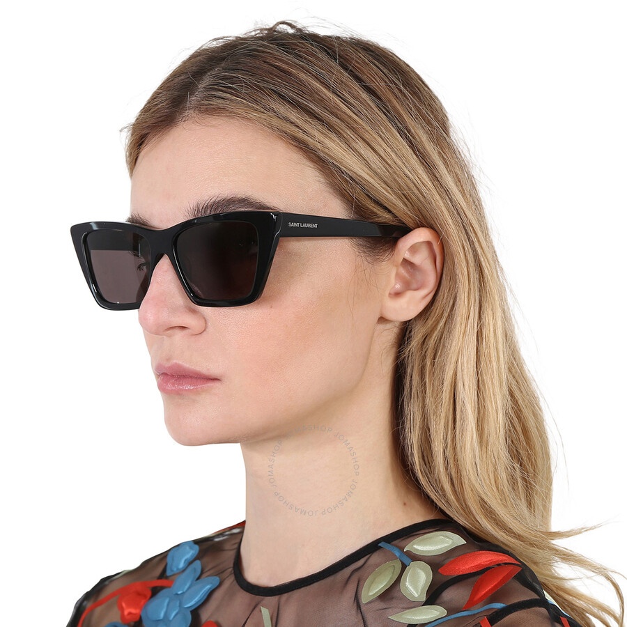 Saint Laurent Grey Cat Eye Ladies Sunglasses SL 276 MICA 032 55 - 2