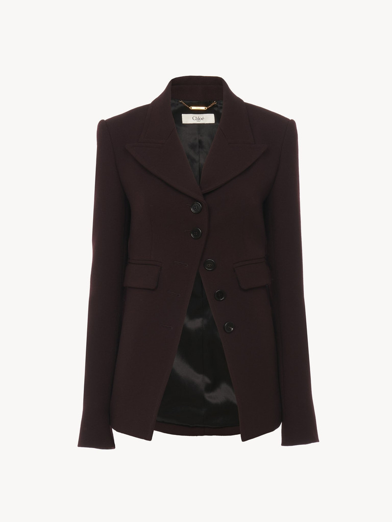 Chloé FITTED JACKET IN CAVALRY WOOL outlook