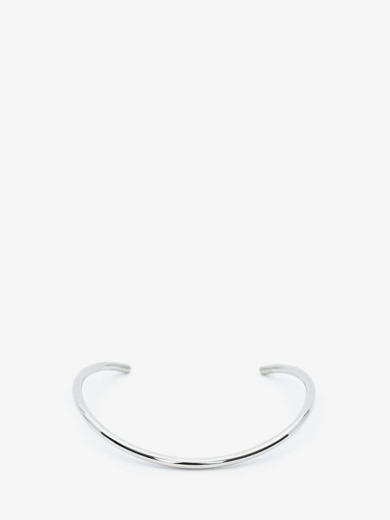 Thin Tubular Chocker in Antique Silver 1