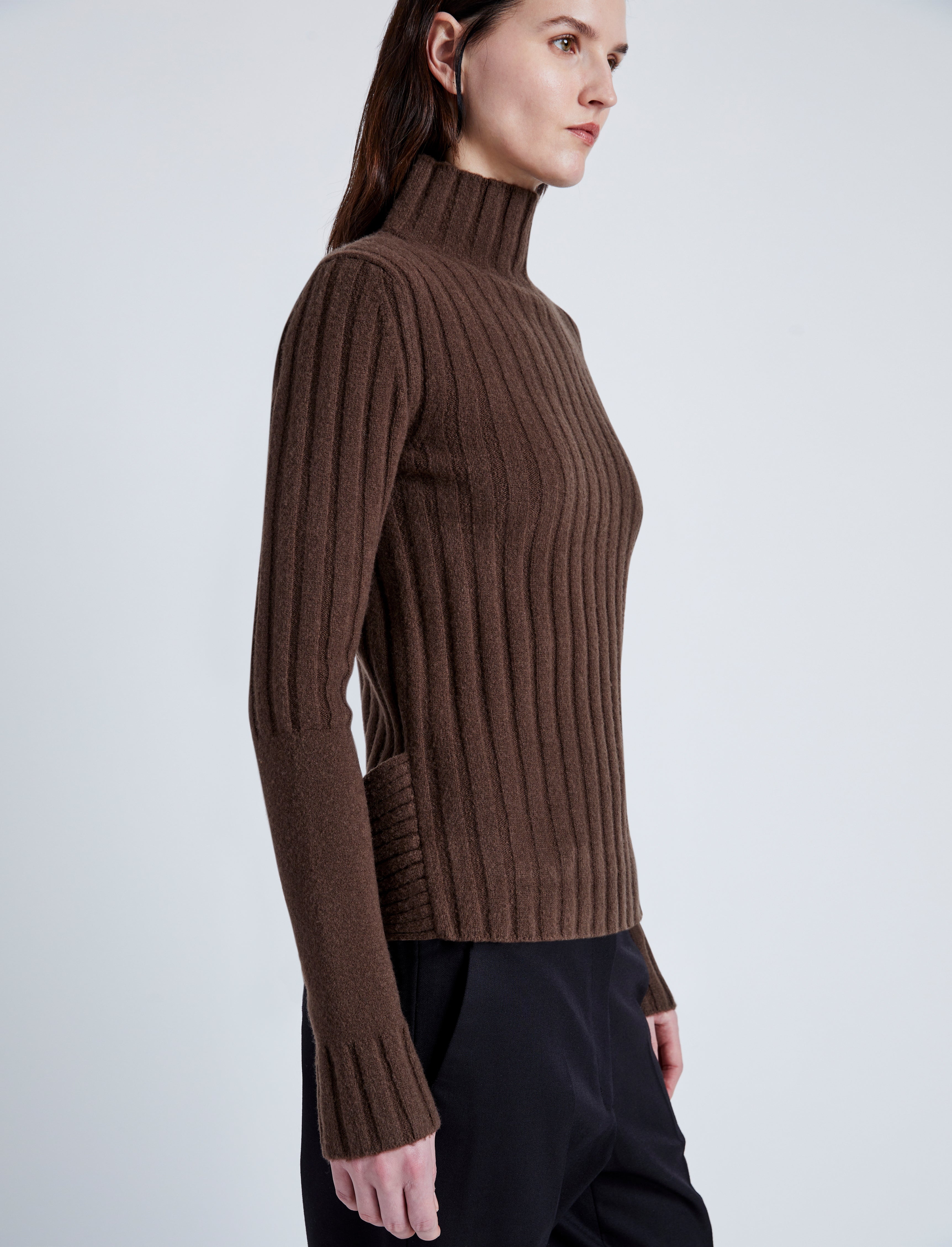 Haven Sweater in Midweight Cashmere Rib - 6