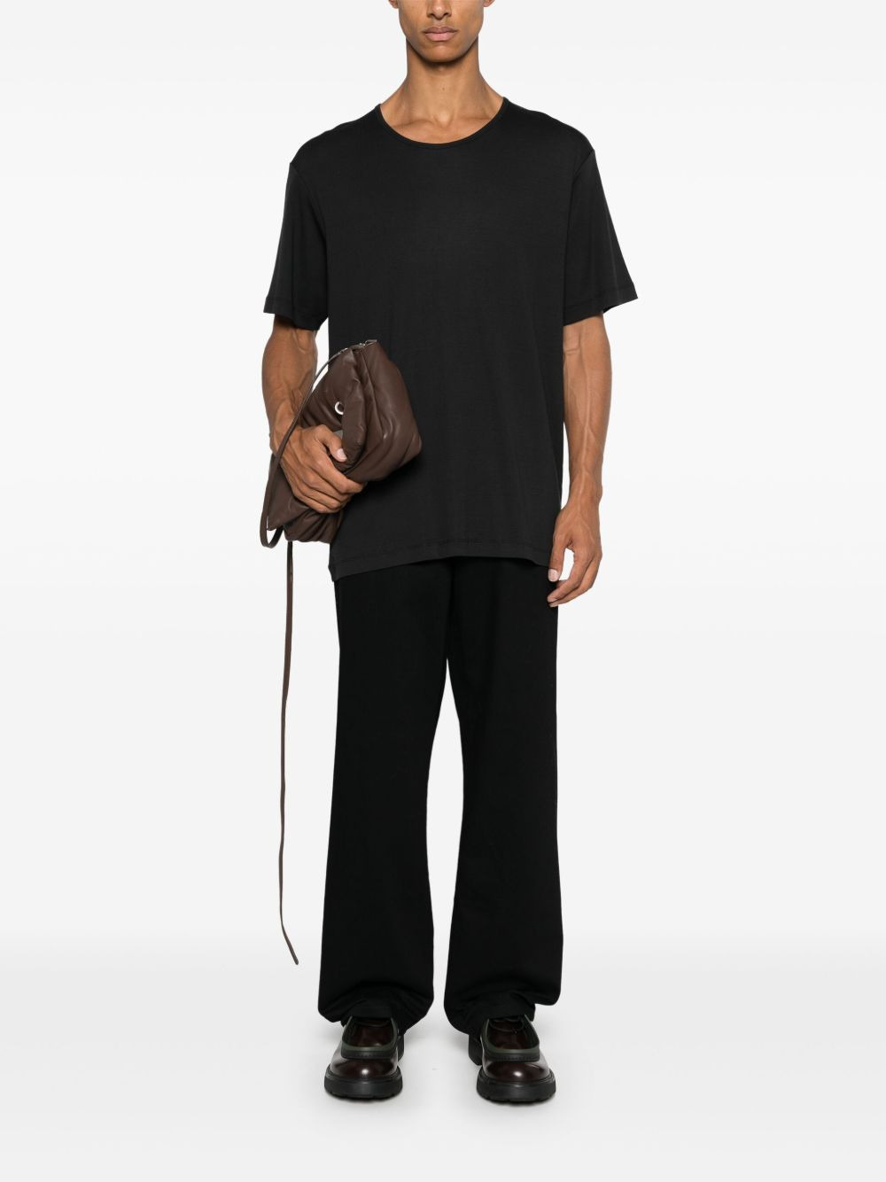 RIBBED U-NECK T-SHIRT - 5