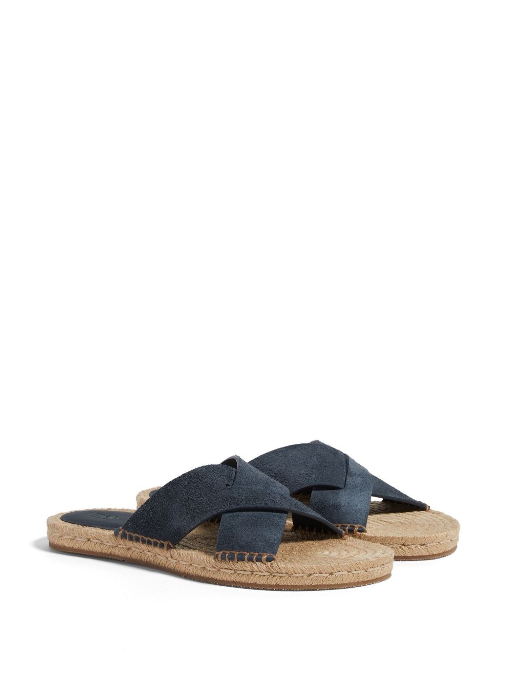 crossover-strap suede espadrilles - 2