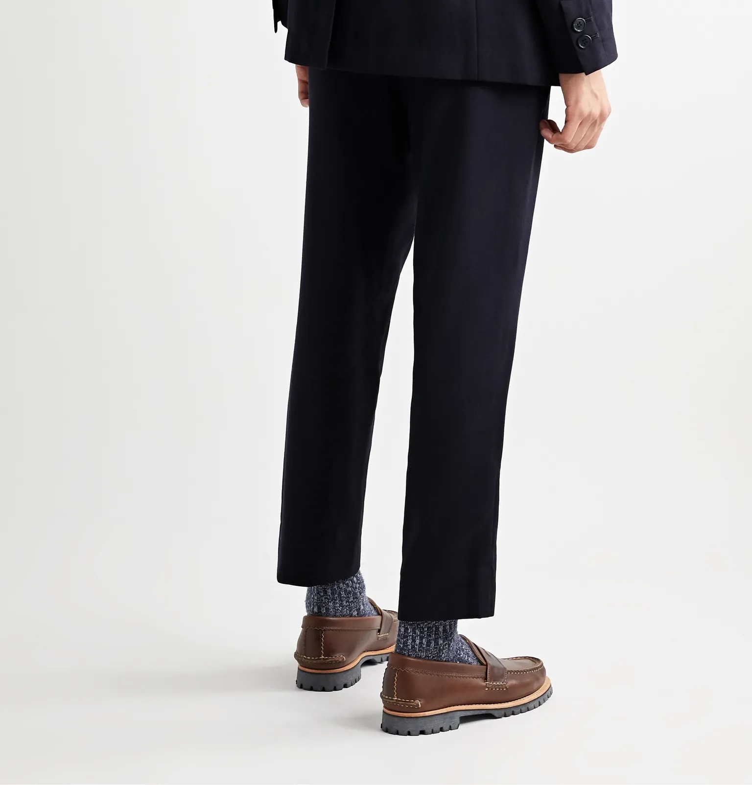 Slim-Fit Cropped Wool Suit Trousers - 4