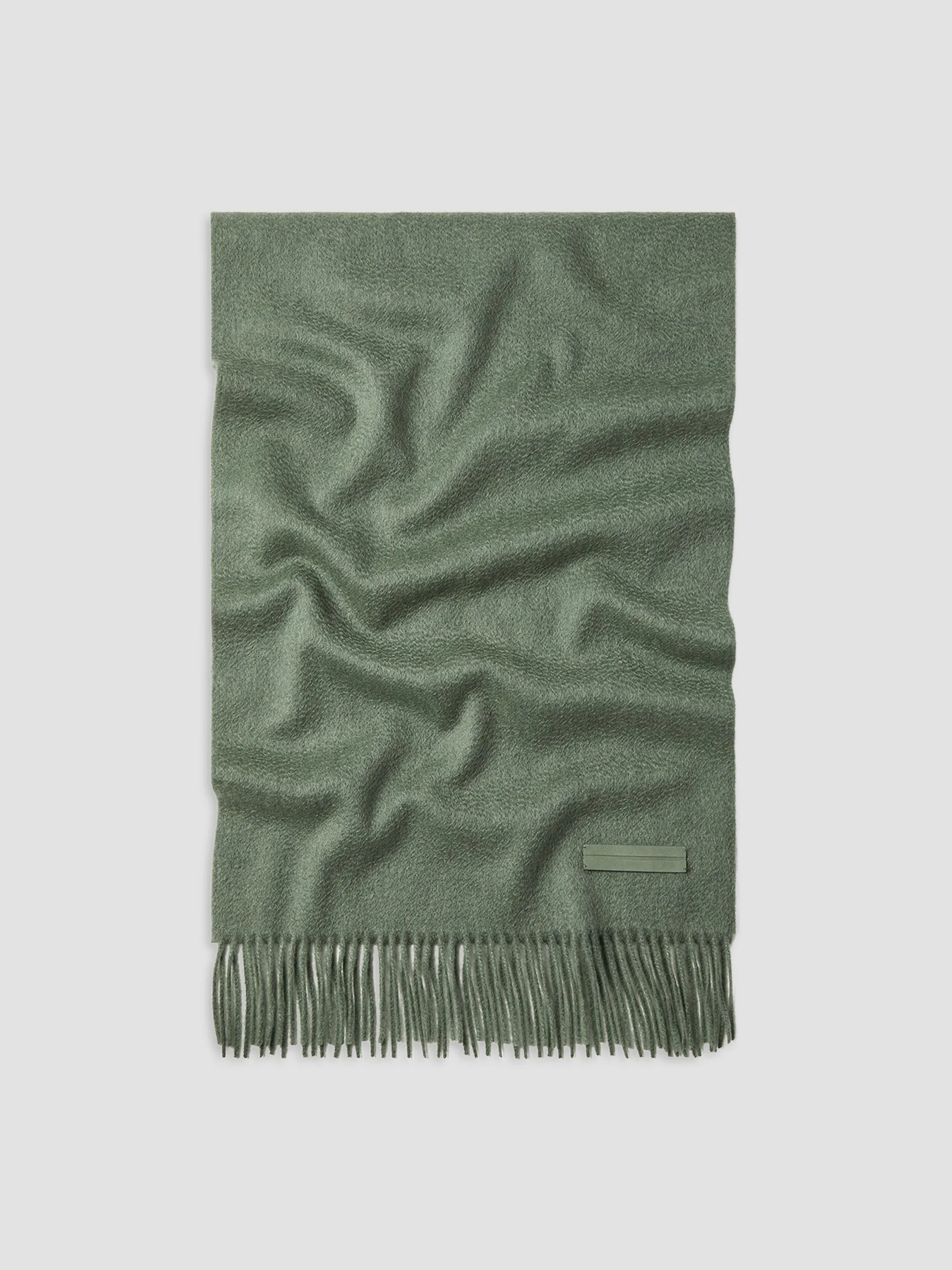 Men's Oasi Cashmere Scarf - Light Green - 1