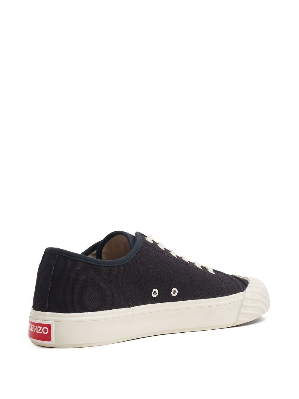 lace-up low-top sneakers - 3