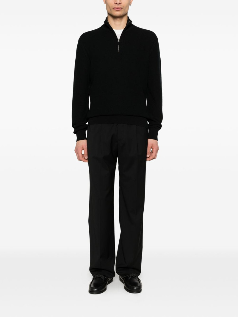 ZEGNA zip neck sweater outlook