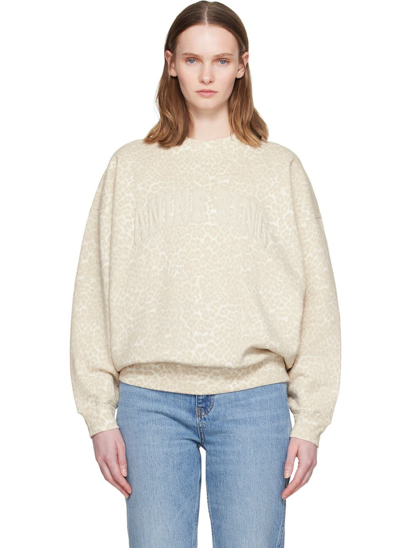 Beige 'Anine Bing' Miles Sweatshirt 1