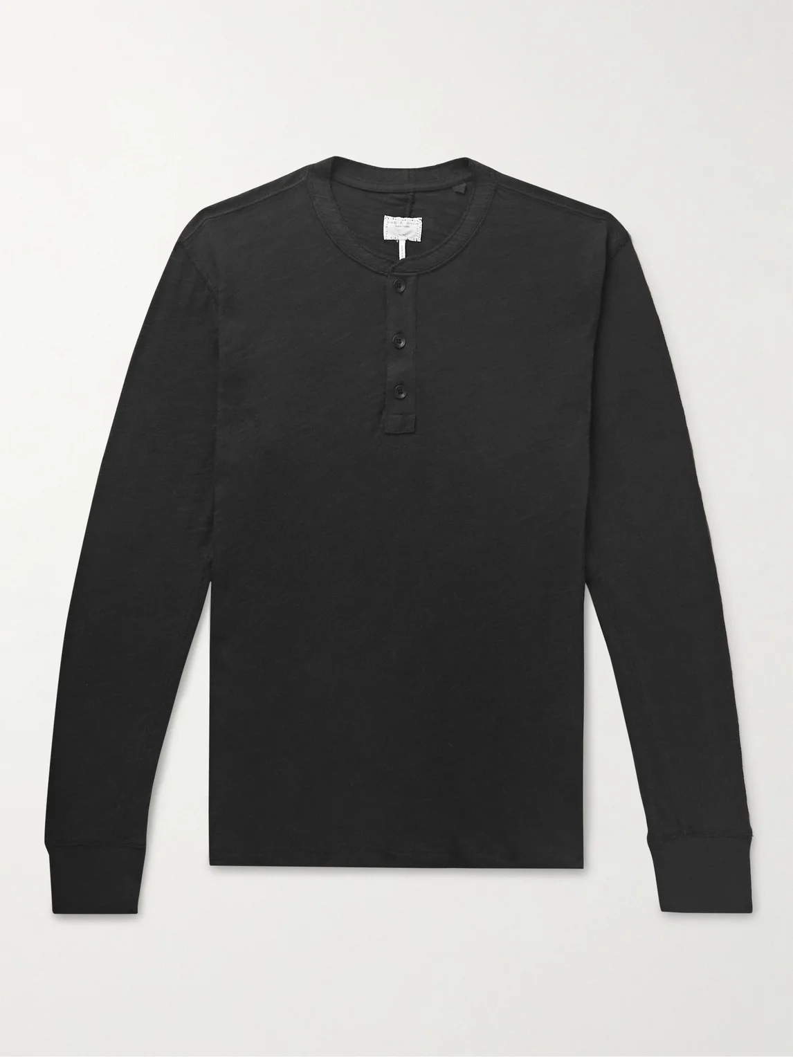 Cotton-Jersey Henley T-Shirt - 1