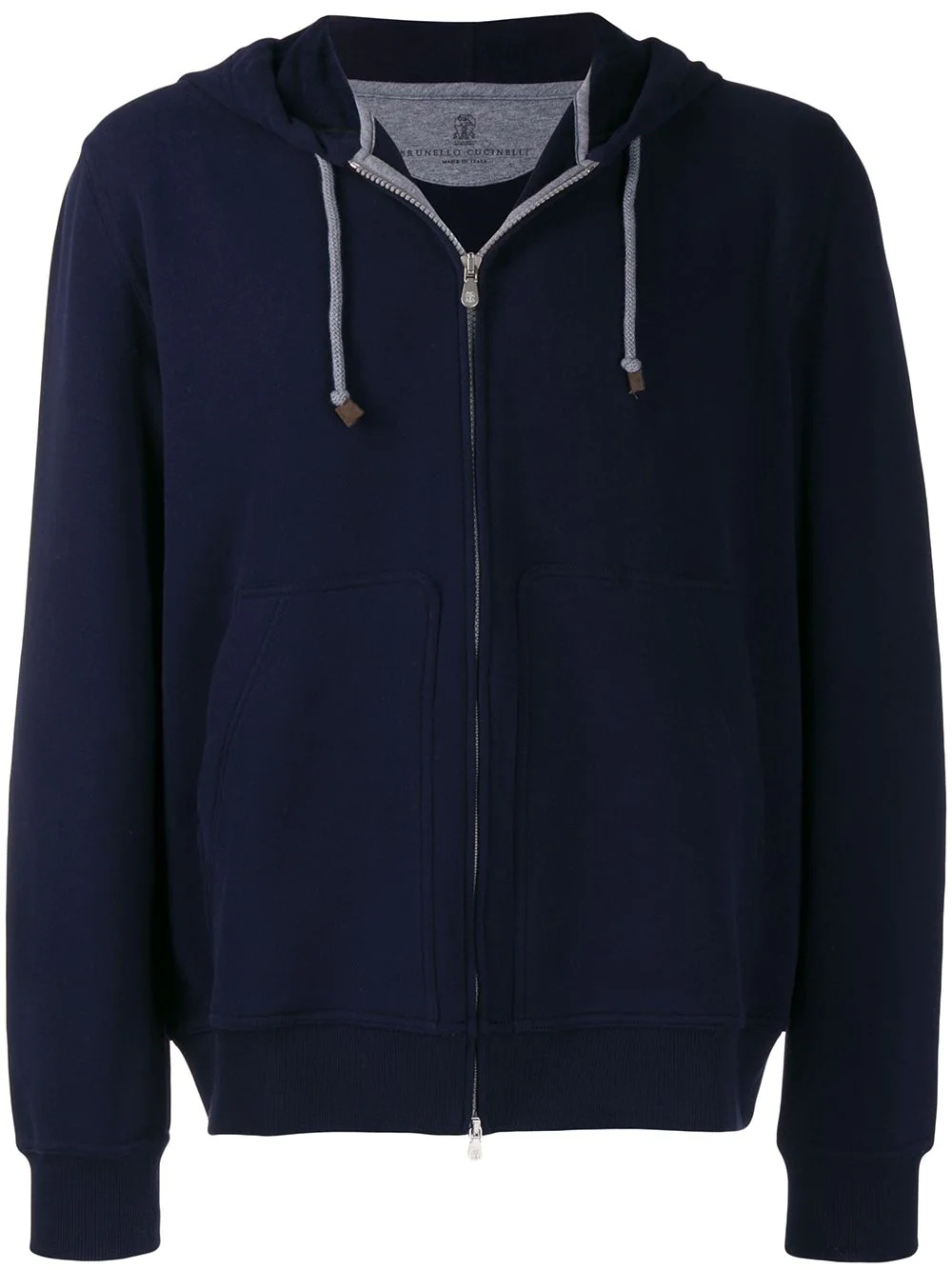 hooded zipped jacket - 1