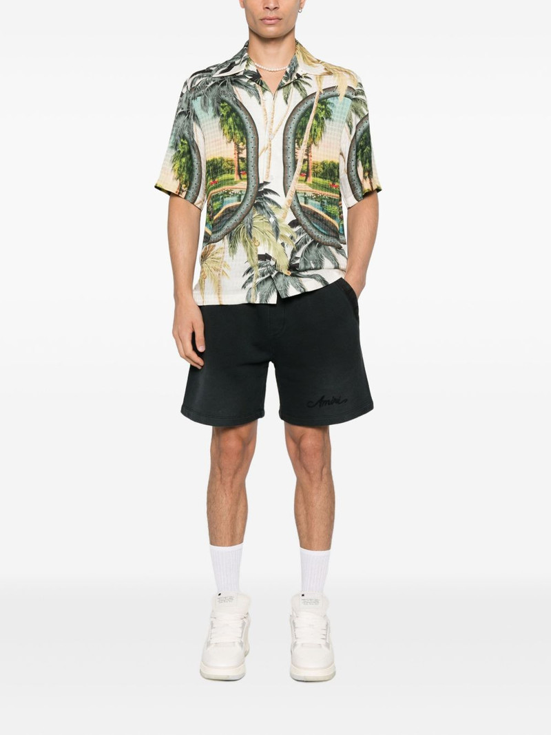 AMIRI drawstring-detail panelled shorts outlook