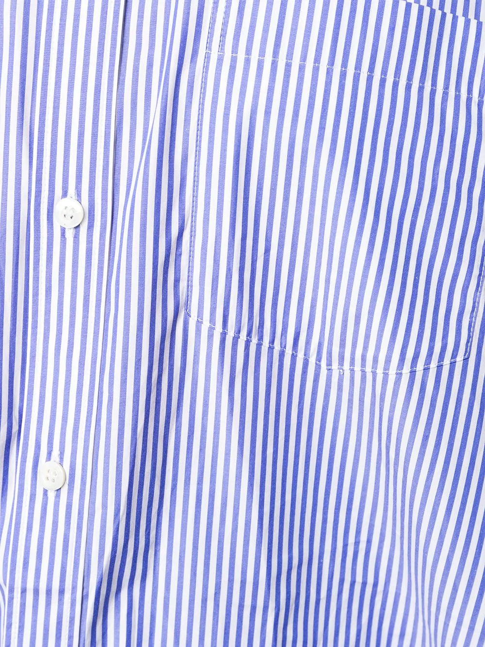 logo detail striped shirt - 5