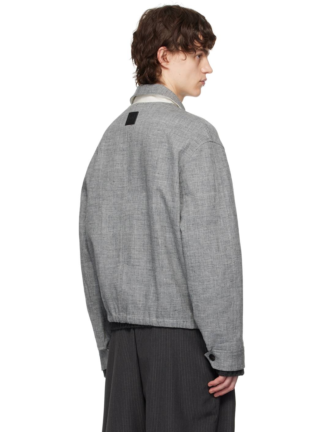 Gray Linen Jacket - 3