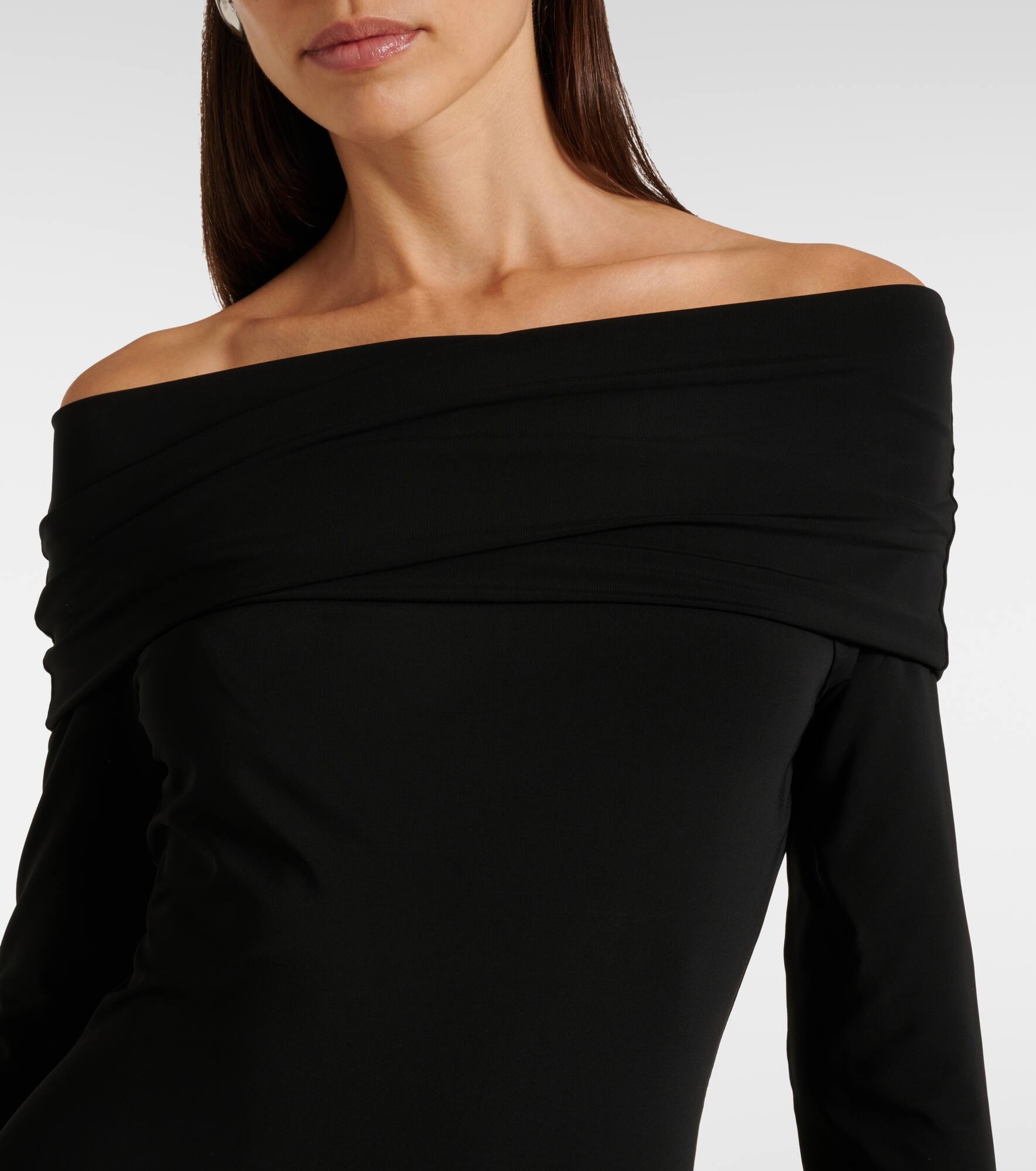 Gerla off-shoulder jersey maxi dress - 4