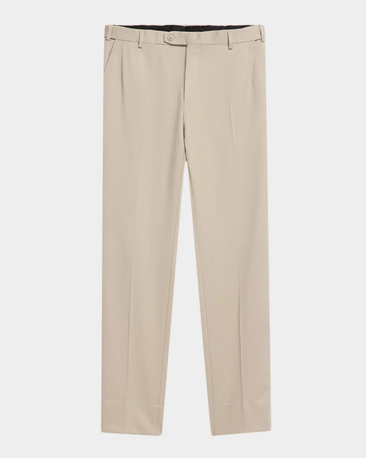 Men's Wool Twill Flat-Front Pants - 1