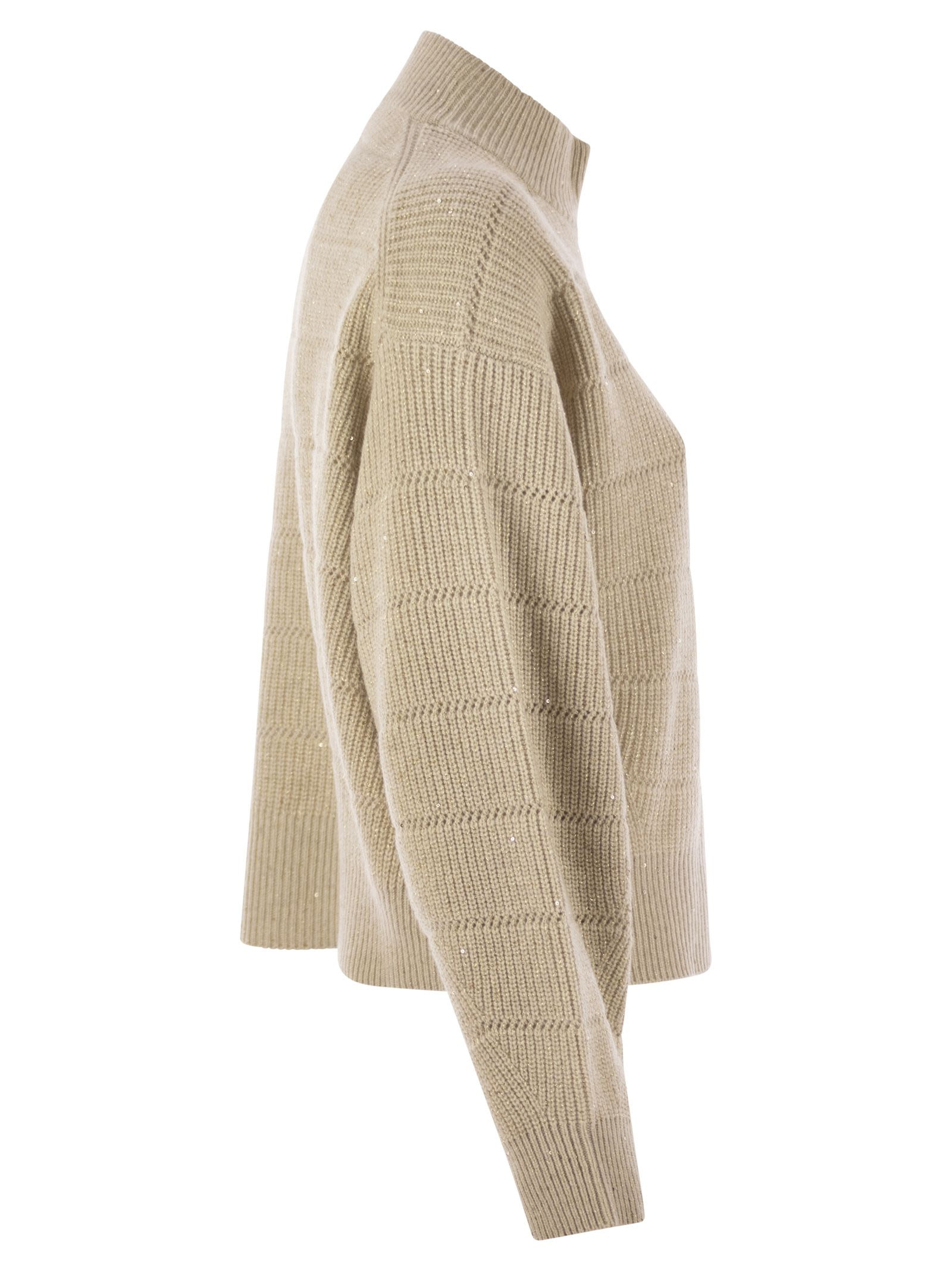 Brunello Cucinelli Women Cashmere And Wool Turtleneck Sweater - 3
