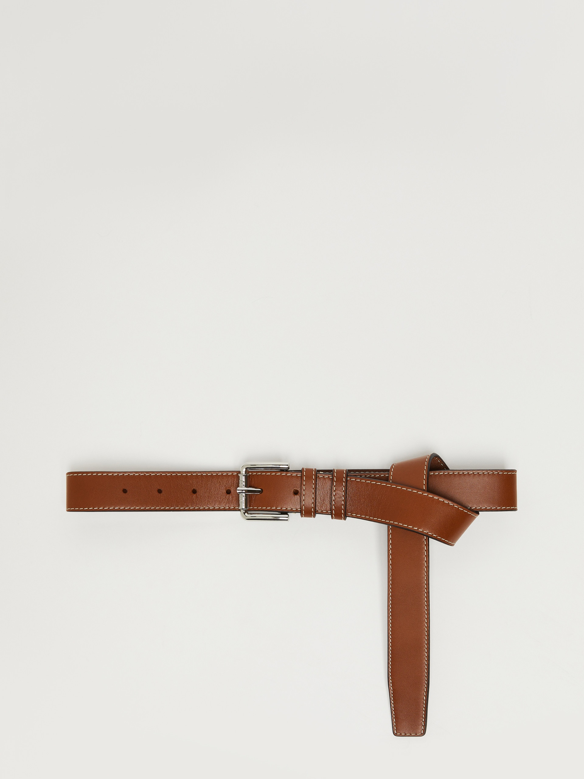 Max Mara LEATHER30LONG Long leather belt | REVERSIBLE