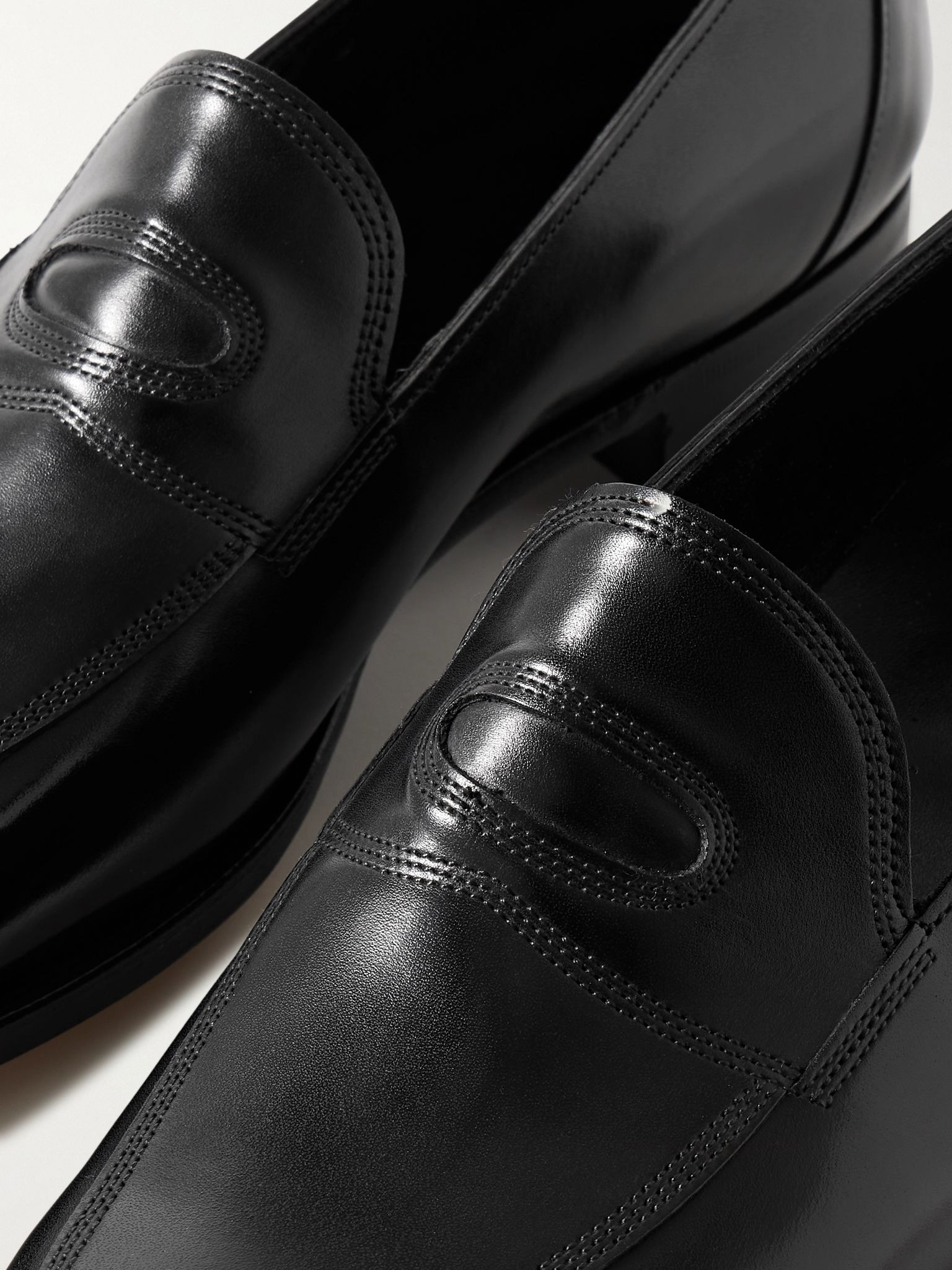 Bill Leather Loafers Black - 5