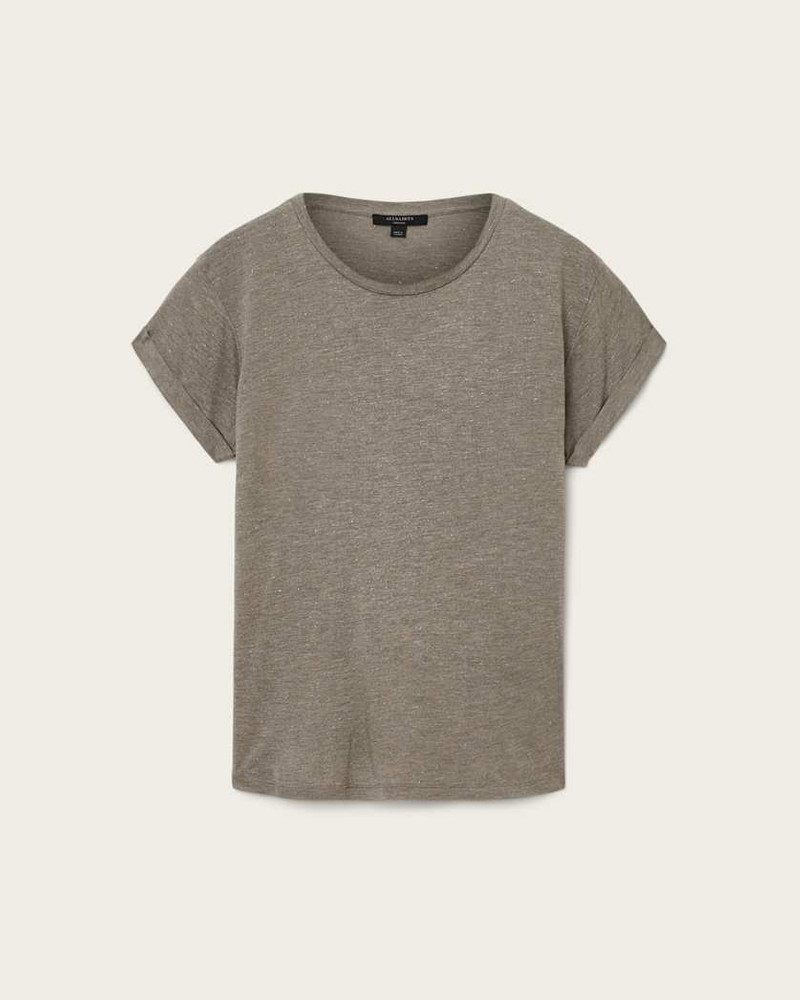 ANNA SHORT SLEEVE SHIMMER T-SHIRT 1