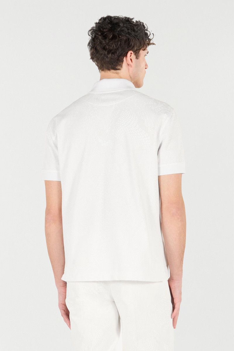 Snake Scale-Print Polo 4