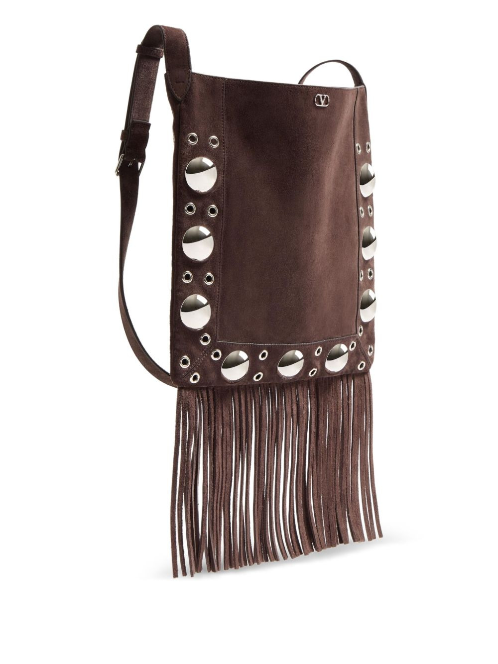NELLCÔTE SUEDE SHOULDER BAG WITH FRINGES - 2