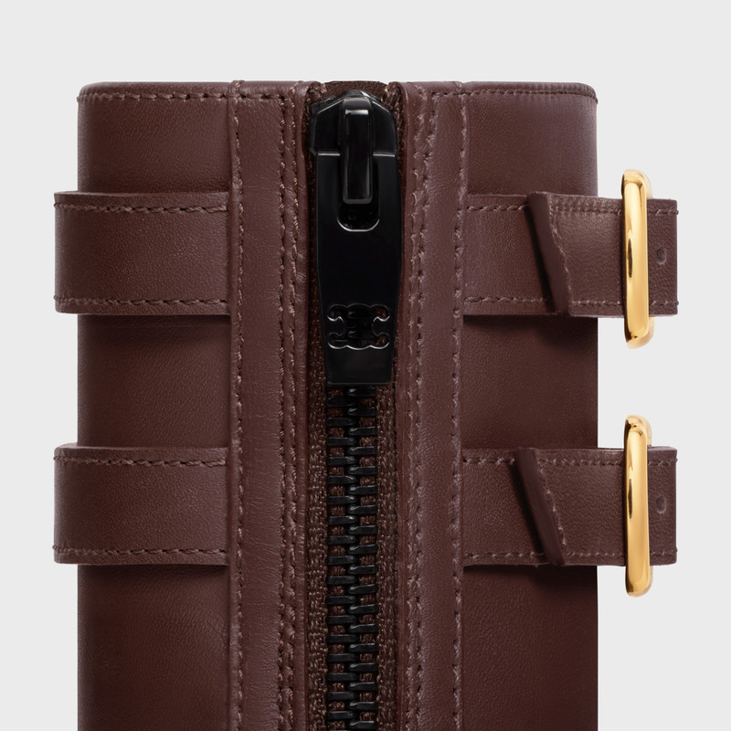 MARGARET DOUBLE BUCKLE ZIPPED BOOT in Calfskin 6