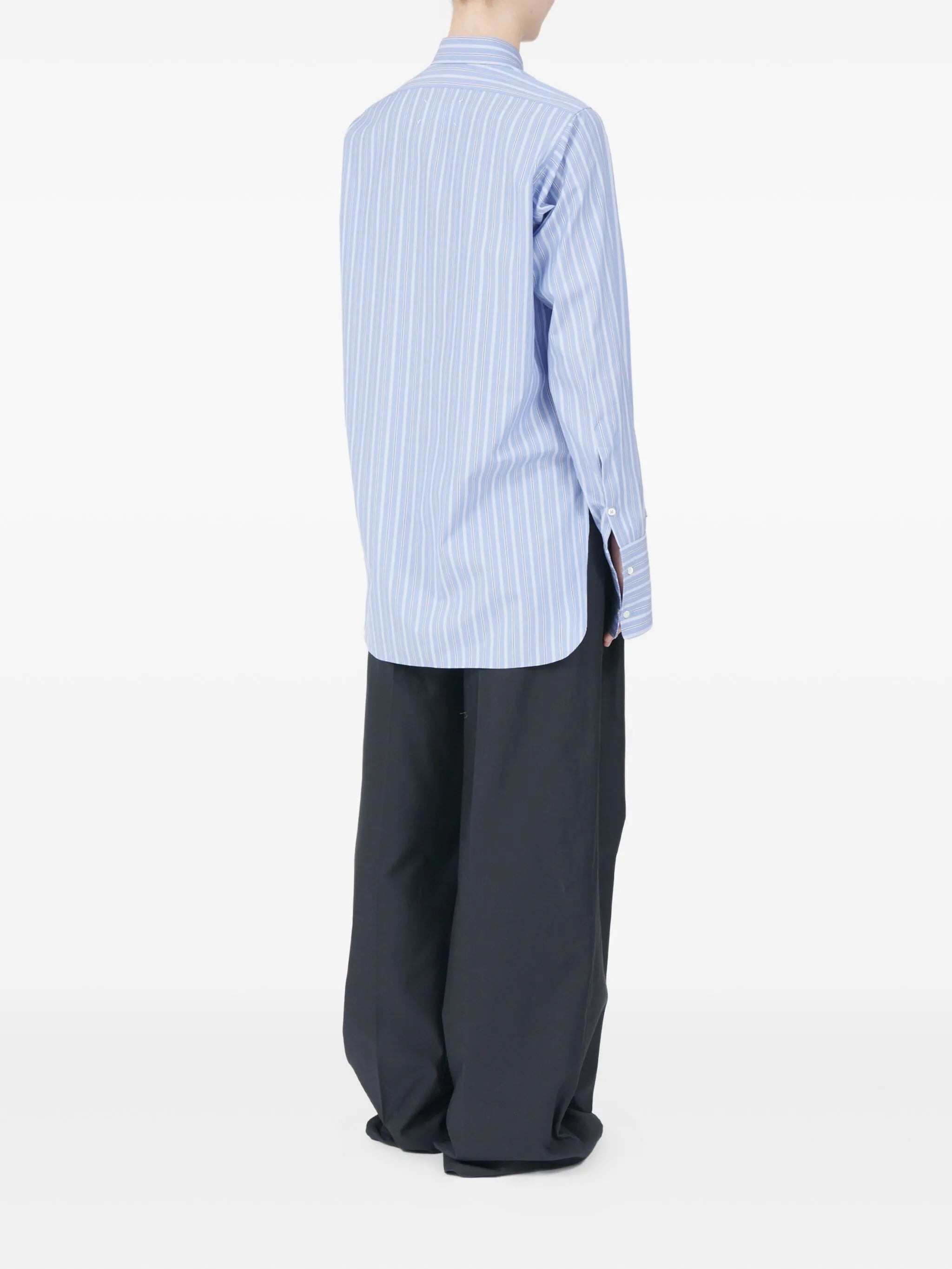 Maison Margiela Striped Long-sleeved Shirt - 3
